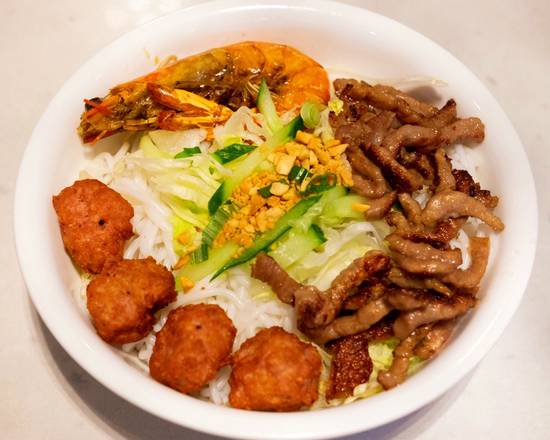 324 - BBQ Beef, Grilled Shrimp and Meat Balls（牛肉，烤虾，肉丸檬）